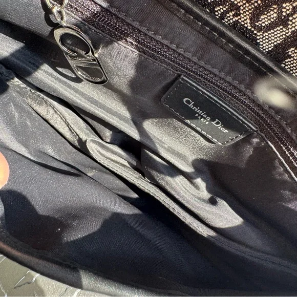 Dior Vintage Oblique Saddle Bag in Black - Picture 7 of 9